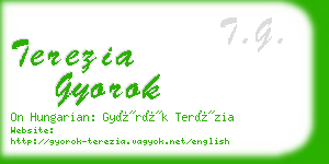 terezia gyorok business card